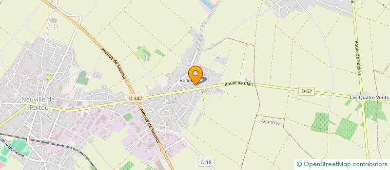 localisation de l'entreprise MADAME CELINE PELLUAULT  NEUVILLE-DE-POITOU