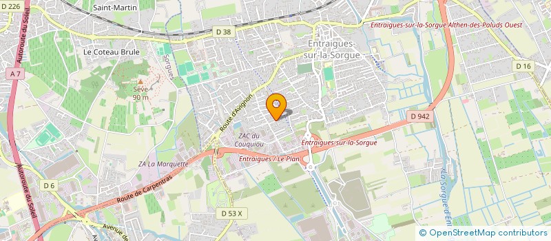 localisation de l'entreprise MADAME CELINE PELOSI à ENTRAIGUES-SUR-LA-SORGUE