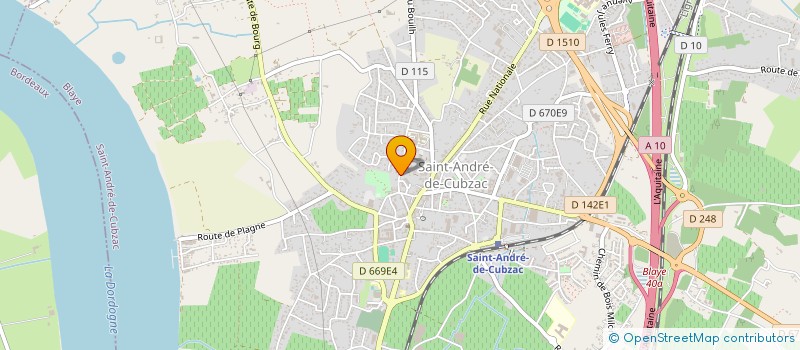 localisation de l'entreprise MADAME CELINE PELTANT à SAINT-ANDRE-DE-CUBZAC