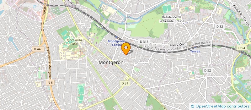 localisation de l'entreprise MADAME CELINE PENA à MONTGERON