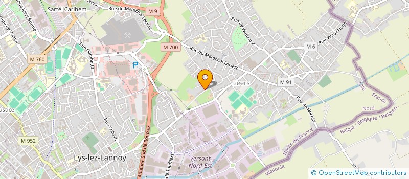 localisation de l'entreprise MADAME CELINE PENNEQUIN  LEERS