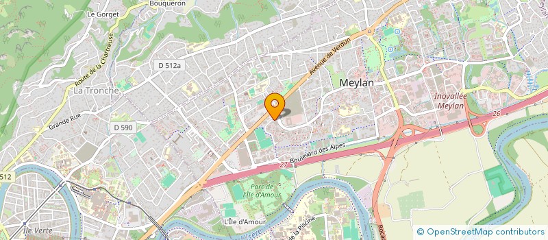 localisation de l'entreprise MADAME CELINE PENNETIER à MEYLAN