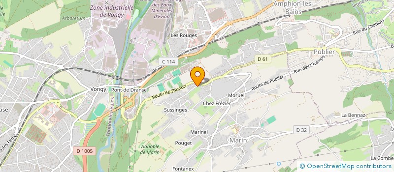 localisation de l'entreprise MADAME CELINE PENTECOTE  MARIN