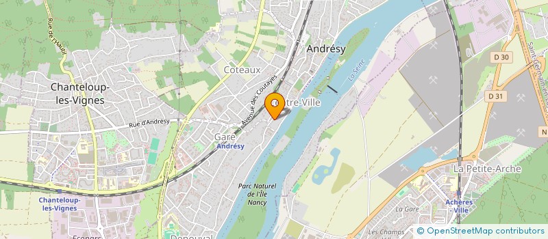 localisation de l'entreprise MADAME CELINE PEREIRA  CHANTELOUP-LES-VIGNES