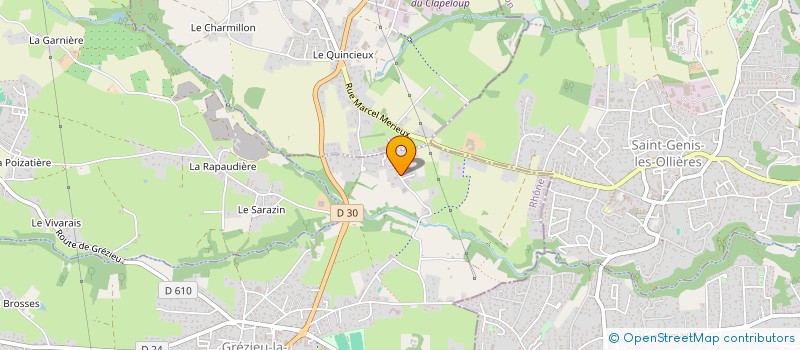 localisation de l'entreprise MADAME CELINE PEREIRA  GREZIEU-LA-VARENNE