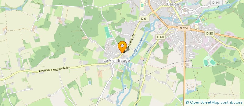 localisation de l'entreprise MADAME CELINE PEREIRA  BAUGE-EN-ANJOU