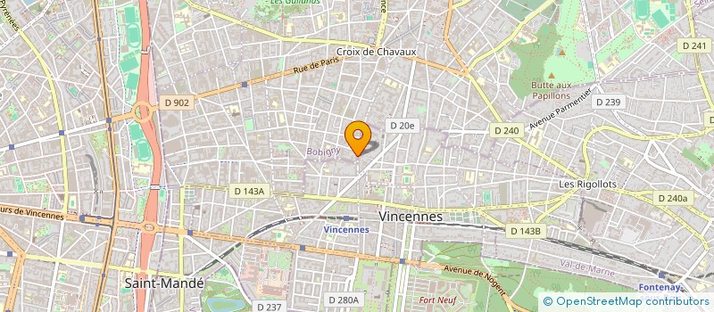 localisation de l'entreprise MADAME CELINE PEREZ à MONTREUIL