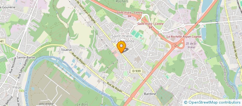 localisation de l'entreprise MADAME CELINE PEREZ  SAINT-YRIEIX-SUR-CHARENTE