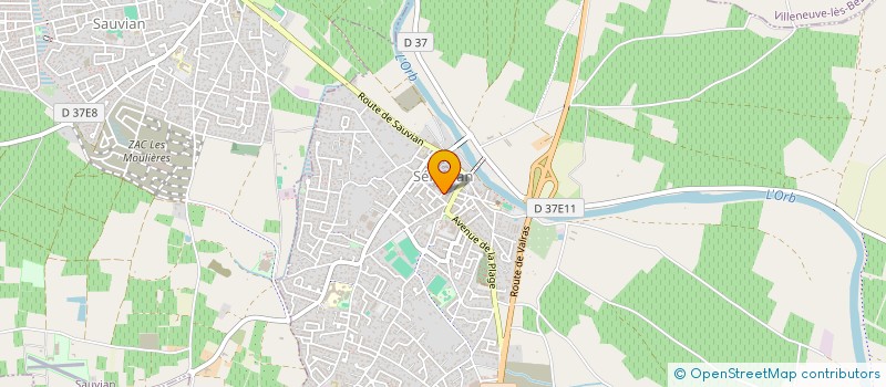 localisation de l'entreprise MADAME CELINE PEREZ  SERIGNAN