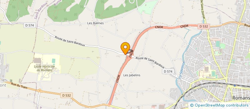 localisation de l'entreprise MADAME CELINE PERNAUT  ROMANS-SUR-ISERE