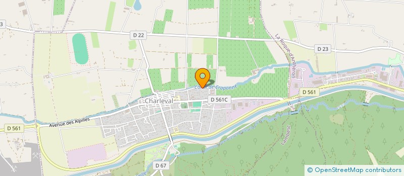 localisation de l'entreprise MADAME CELINE PERNET  CHARLEVAL