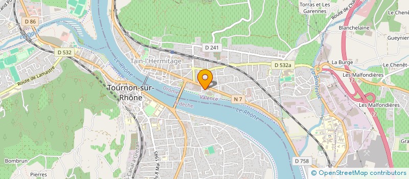 localisation de l'entreprise MADAME CELINE PERRAUD  TAIN-L'HERMITAGE