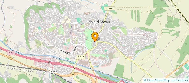 localisation de l'entreprise MADAME CELINE PERRAUD  L'ISLE-D'ABEAU