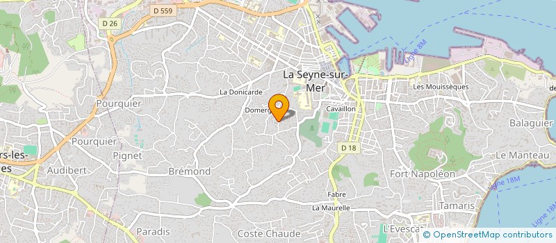 localisation de l'entreprise MADAME CELINE PERRET à LA SEYNE-SUR-MER