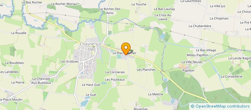 localisation de l'entreprise MADAME CELINE PERRIGAULT  CHASNE-SUR-ILLET