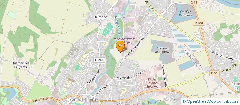 localisation de l'entreprise MADAME CELINE PERRIOLAT  CHAVANOZ