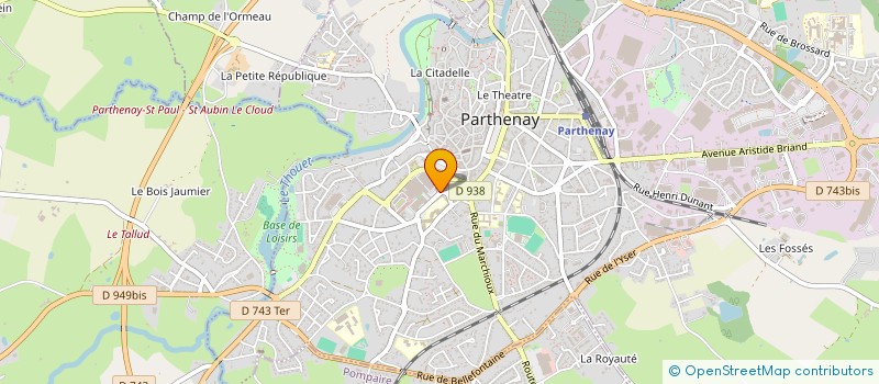 localisation de l'entreprise MADAME CELINE PERRIQUIAUX à PARTHENAY