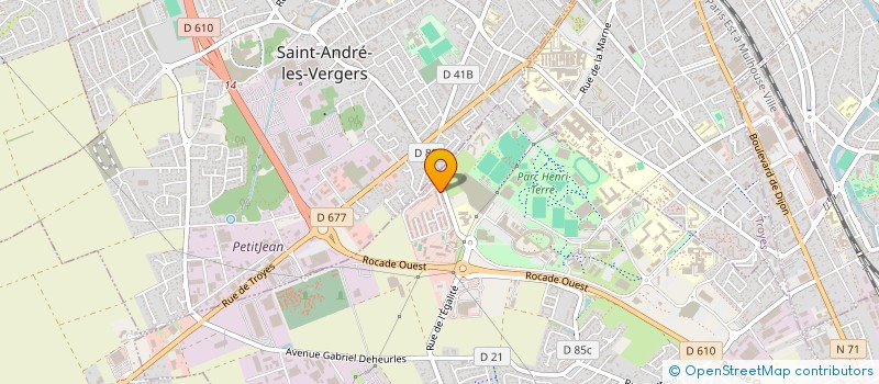 localisation de l'entreprise MADAME CELINE PERROT à ROSIERES-PRES-TROYES