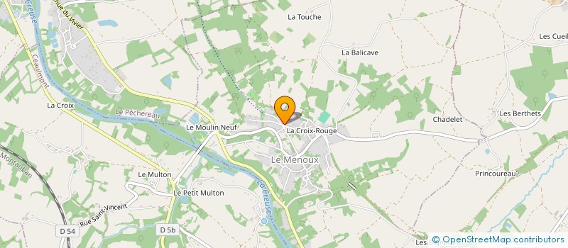 localisation de l'entreprise MADAME CELINE PERROT à LE MENOUX