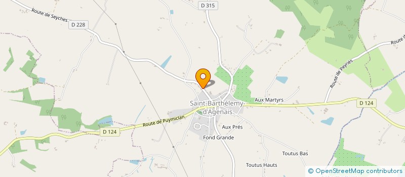 localisation de l'entreprise MADAME CELINE PERSELLO  SAINT-BARTHELEMY-D'AGENAIS