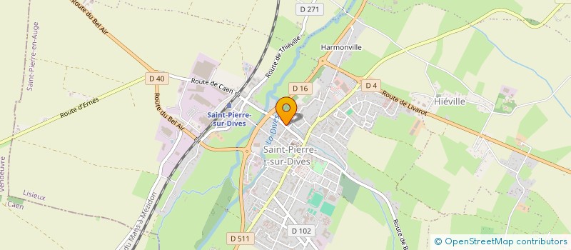 localisation de l'entreprise MADAME CELINE PESCHET  SAINT-PIERRE-EN-AUGE