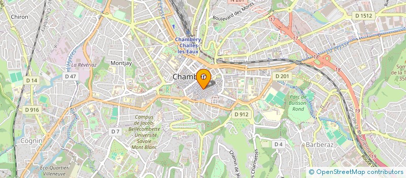 localisation de l'entreprise MADAME CELINE PESNOT à CHAMBERY