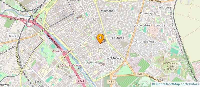 localisation de l'entreprise MADAME CELINE PESSENET  REIMS