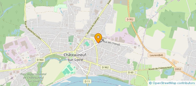 localisation de l'entreprise MADAME CELINE PETET  CHATEAUNEUF-SUR-LOIRE