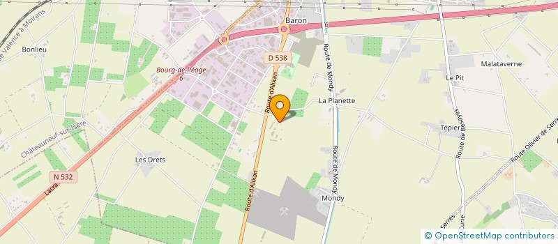 localisation de l'entreprise MADAME CELINE PETIT à BOURG-DE-PEAGE