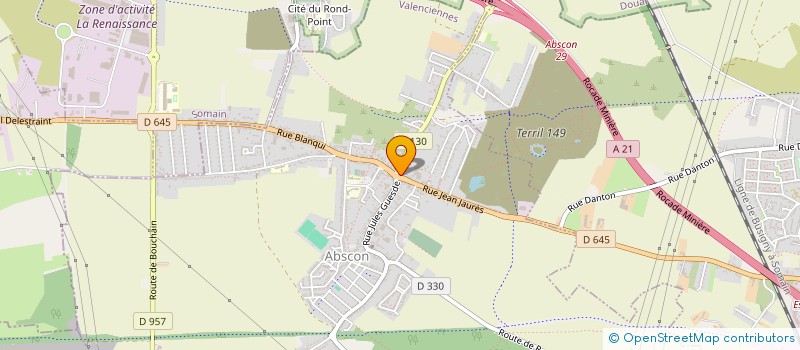 localisation de l'entreprise MADAME CELINE PETITPAS  ABSCON