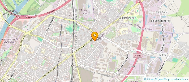 localisation de l'entreprise MADAME CELINE PEUZIAT  ANGERS