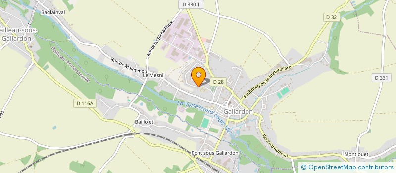localisation de l'entreprise MADAME CELINE PEZET à GALLARDON