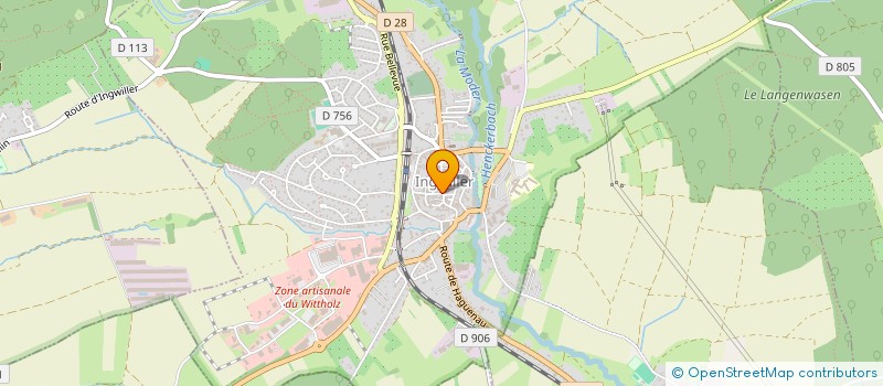 localisation de l'entreprise MADAME CELINE PFISTER  INGWILLER