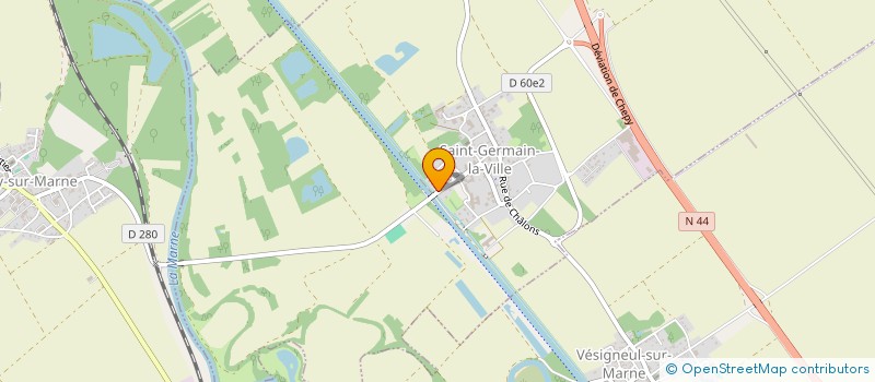 localisation de l'entreprise MADAME CELINE PHILIPPE  SAINT-GERMAIN-LA-VILLE