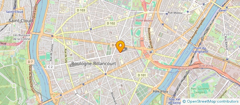 localisation de l'entreprise MADAME CELINE PHILIPPON à BOULOGNE-BILLANCOURT