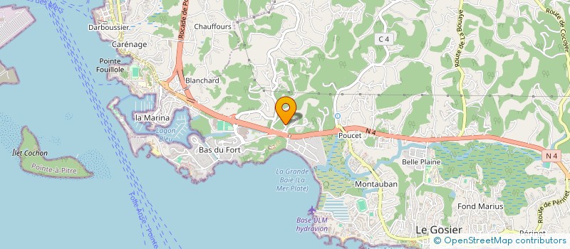 localisation de l'entreprise MADAME CELINE PHILIPPON  LE GOSIER