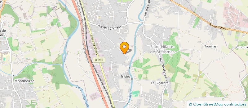 localisation de l'entreprise MADAME CELINE PICARD  SAINT-HILAIRE-DE-BRETHMAS