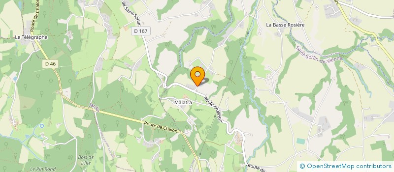 localisation de l'entreprise MADAME CELINE PICCHIOLI  SAINT-SORLIN-DE-VIENNE