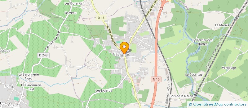 localisation de l'entreprise MADAME CELINE PICHON  CAVIGNAC