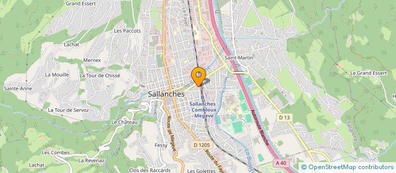 localisation de l'entreprise MADAME CELINE PICQUE à SALLANCHES