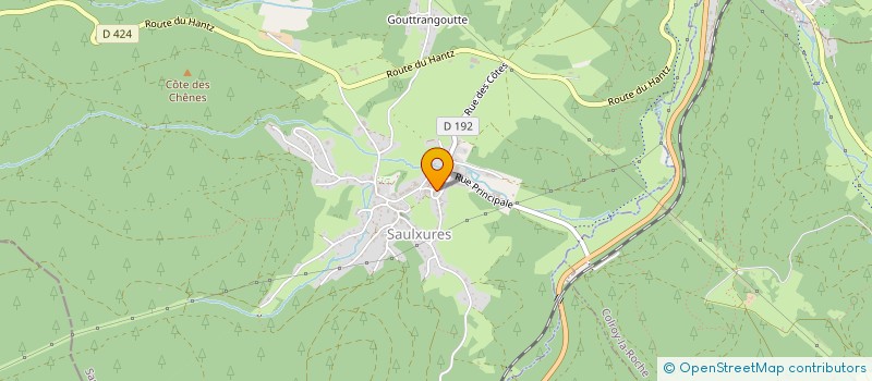 localisation de l'entreprise MADAME CELINE PIERMEE  SAULXURES