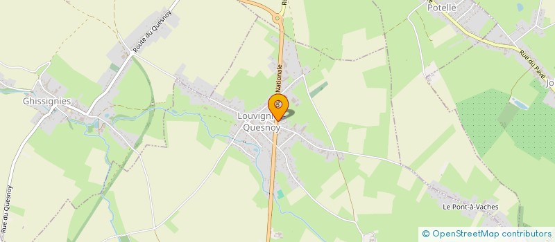 localisation de l'entreprise MADAME CELINE PIETTE à LOUVIGNIES-QUESNOY