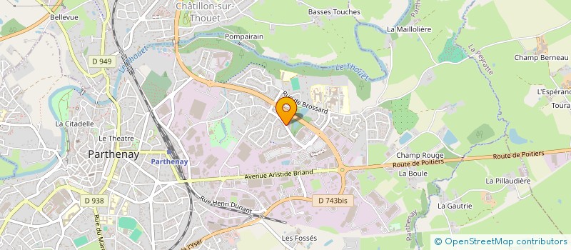 localisation de l'entreprise MADAME CELINE PIGEAU  PARTHENAY