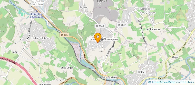 localisation de l'entreprise MADAME CELINE PIN  BELMONT-D'AZERGUES