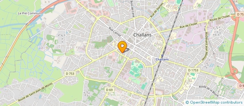 localisation de l'entreprise MADAME CELINE PINEAU à CHALLANS