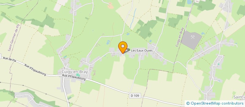 localisation de l'entreprise MADAME CELINE PIQUET  CUIGY-EN-BRAY