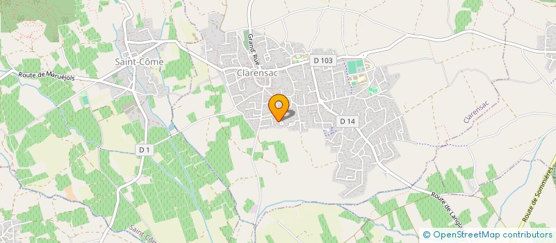 localisation de l'entreprise MADAME CELINE PIROLA  CLARENSAC
