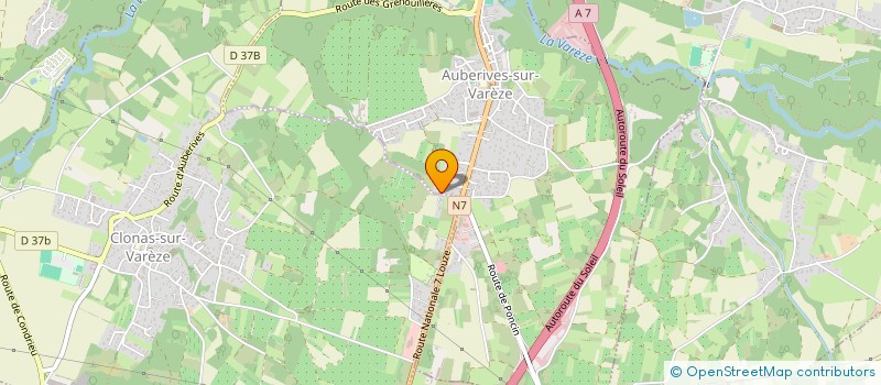 localisation de l'entreprise MADAME CELINE PIZZINATO  SALAISE SUR SANNE