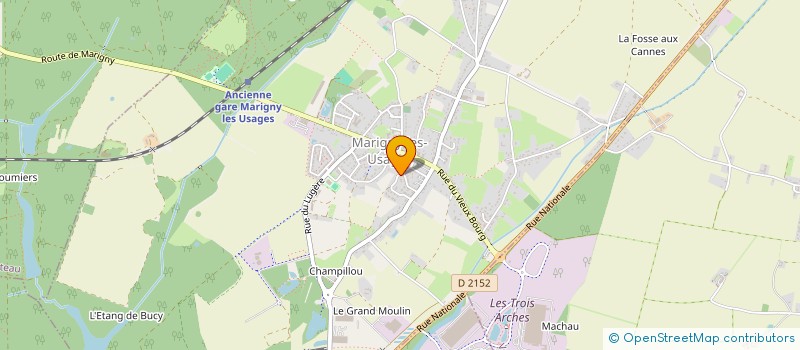 localisation de l'entreprise MADAME CELINE PLAS à MARIGNY-LES-USAGES