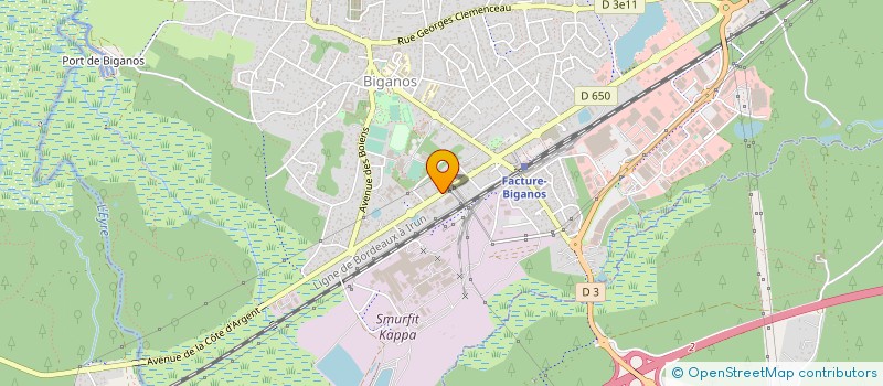 localisation de l'entreprise MADAME CELINE PLASSAN  BIGANOS